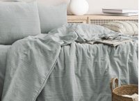 Постельное белье Washed Cotton Saheser - Salve Mint (Турция), евро